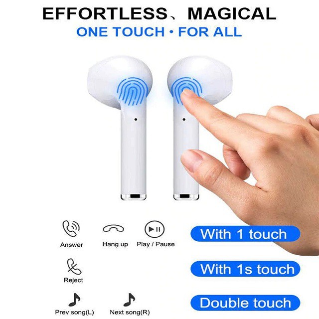 Tai Nghe Bluetooth i12 TWS cảm biến một chạm chống ồn | BigBuy360 - bigbuy360.vn