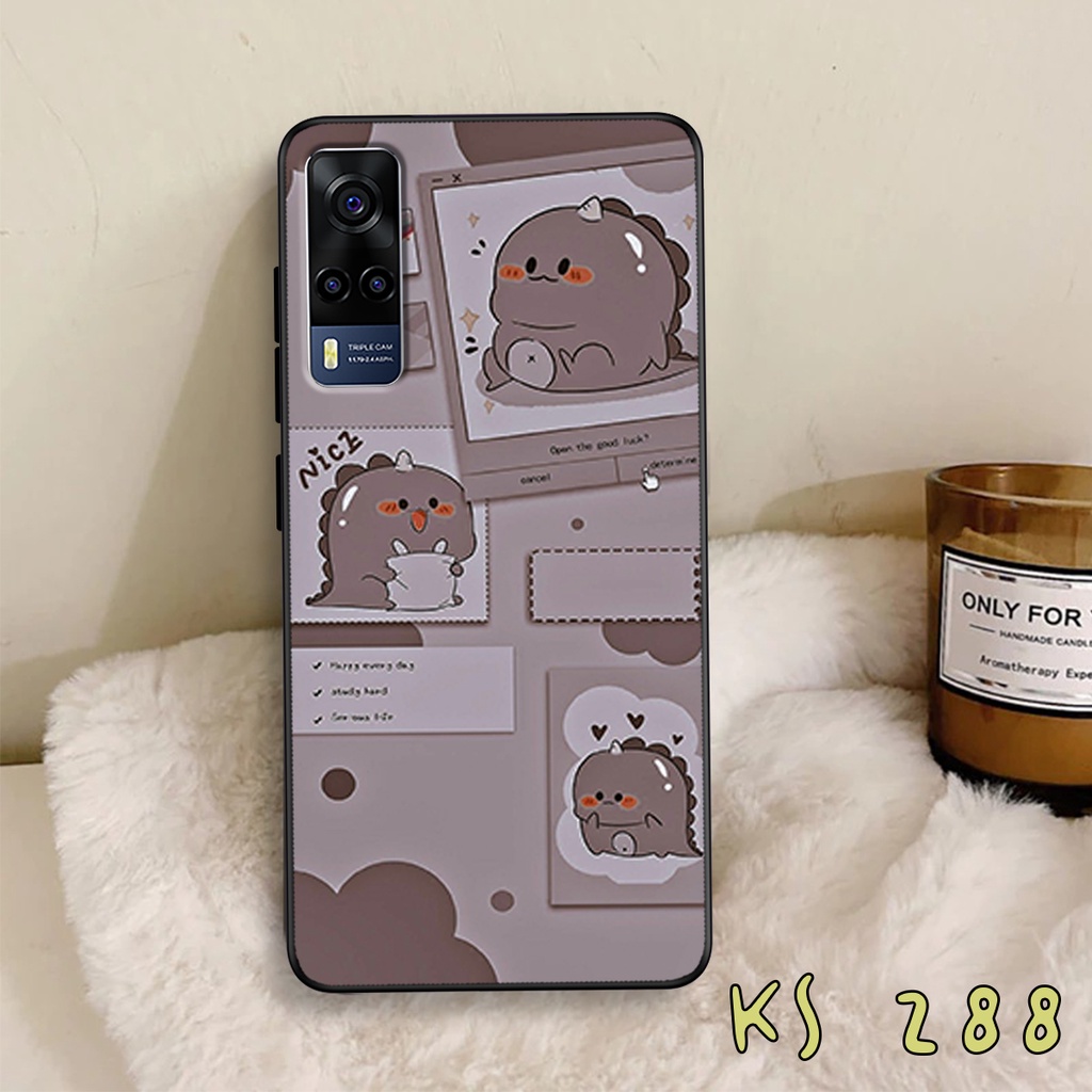 Ốp lưng Vivo Y72 5G - Y51 2020 - Y53s - Ốp lưng vivo in hình khủng long,dinosaur dễ thương