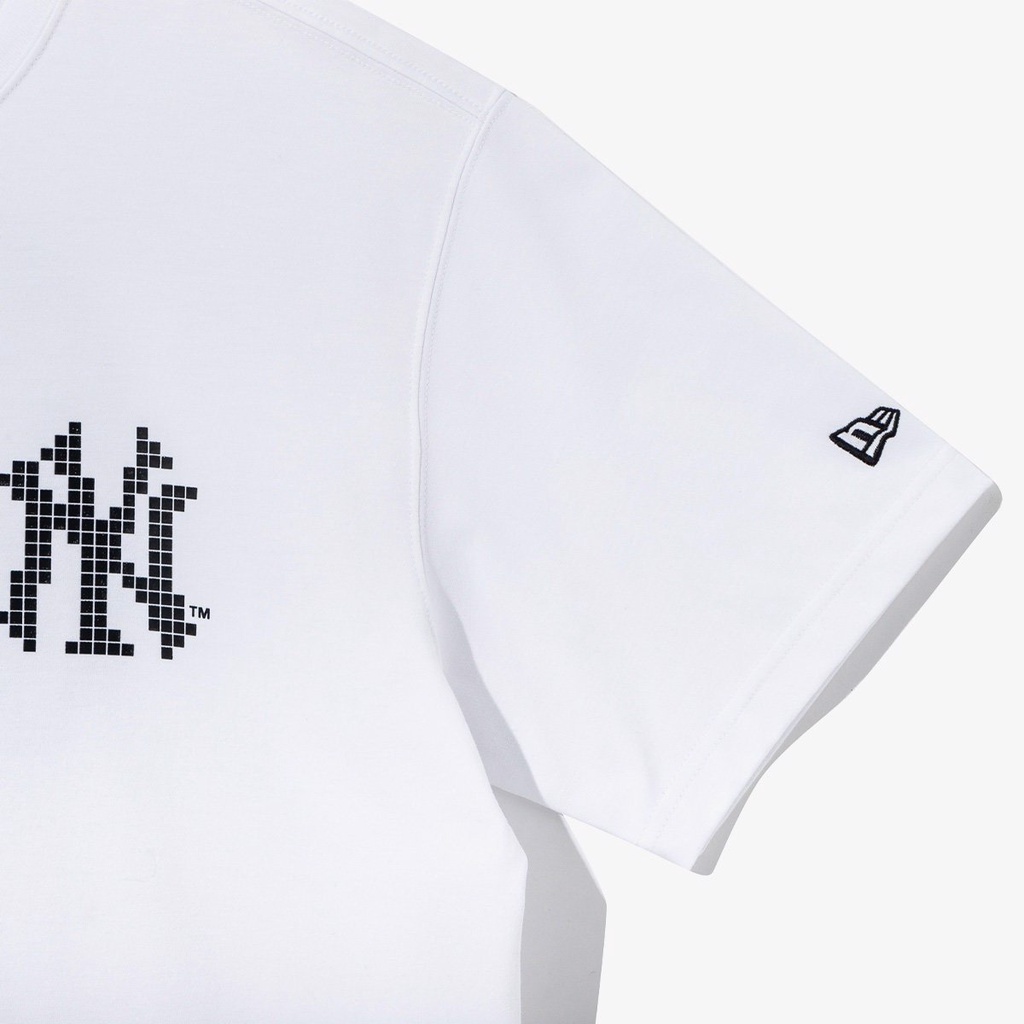 Áo thun New Era logo NY pixel màu Trắng