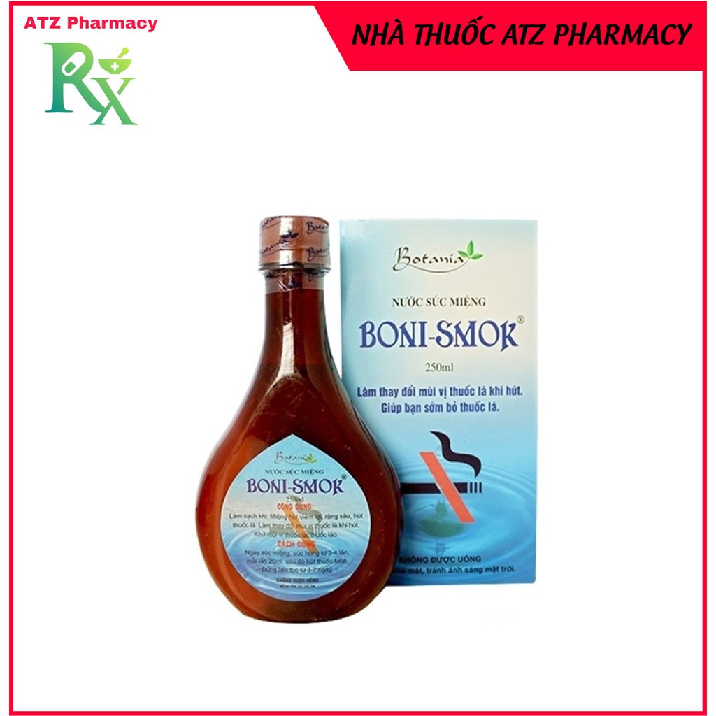 Nước Súc Miệng BONI-SMOK - GIÚP BẠN SỚM BỎ THUỐC LÁ