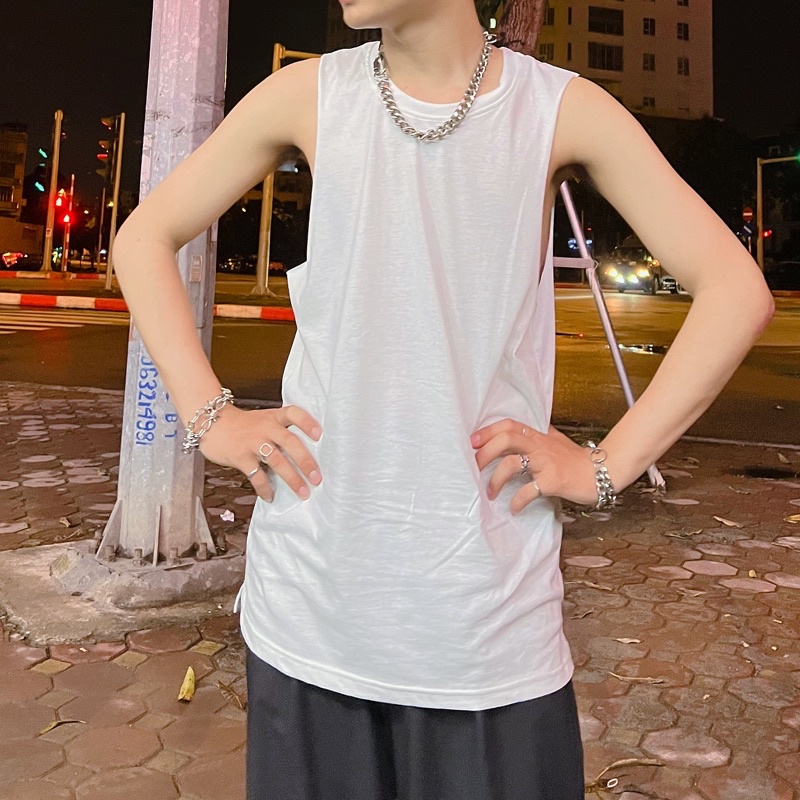 Áo Ba lỗ Tanktop Layer Cotton Nam nữ Basic Hàng Thiết kế