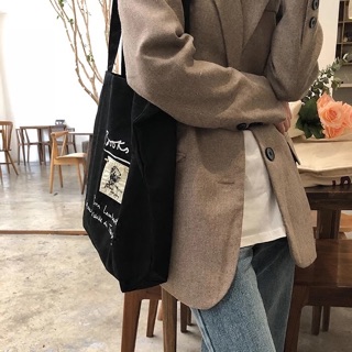 Freeship 99k TQ_Túi tote book hai màu