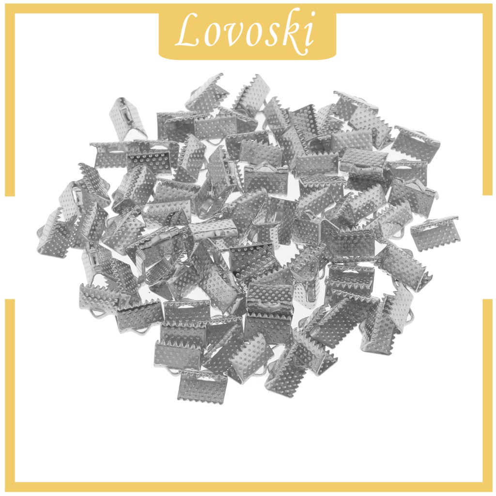 Bộ 100 Đầu Kẹp Dây Ruy Băng Làm Vòng Tay / Vòng cổ Tiện Dụng