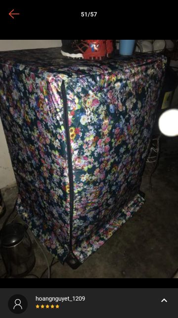 Áo trùm Máy Giặt cửa trước, trên vải dù chống thấm cao cấp [từ 6 kg đến 15 kg]
