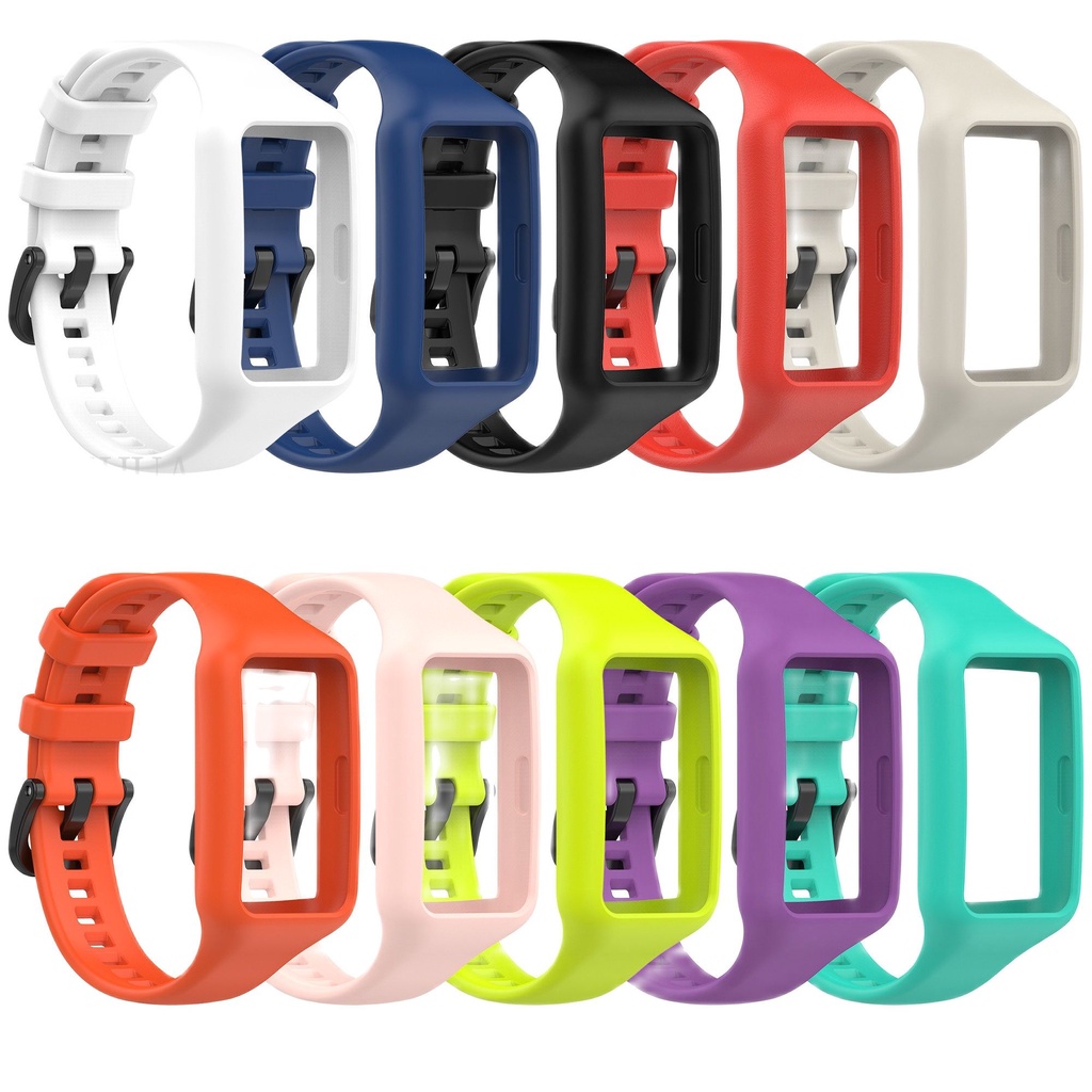 Dây Đeo Silicon Mềm Nhiều Màu Thay Thế Cho Đồng Hồ Thông Minh Huawei Band 7 6 Huawei Honor Band 6