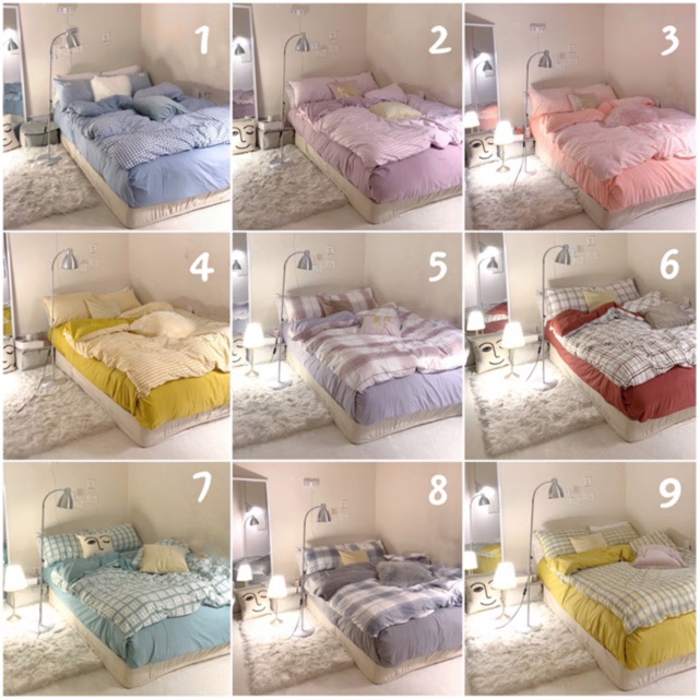 [FREESHIP ] FULL 9 BẢNG MÀU MỚI (2) Cotton đũi kẻ/caro