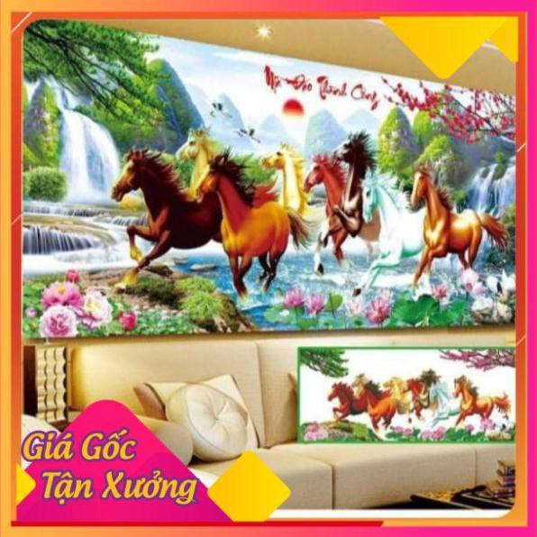 Tranh Đính Đá MÃ ĐÁO THÀNH CÔNG (ĐÁ ABC CAO CẤP)