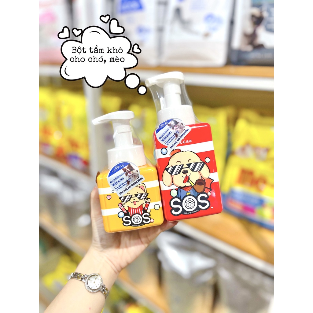 Sữa Tắm Khô Cho Chó Mèo SOS