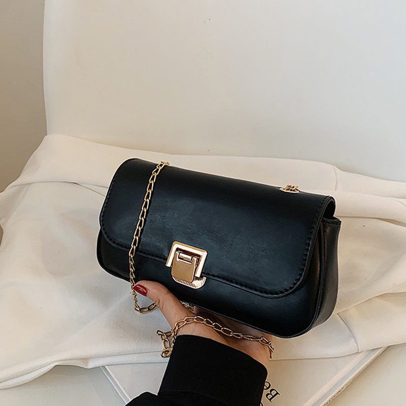 [RẺ NHẤT SHOPEE] Túi đeo chéo dây xích kẹp nách nữ XC-3630 da trơn kiểu dáng công sở sang chảnh