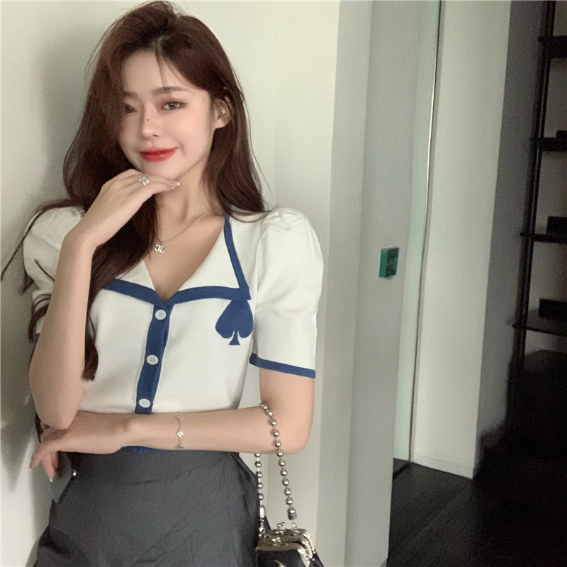 áo croptop nữ áo kiểu áo tiểu thư tay bồng croptop áo trắng croptop có cổ áo kiểu hàn quốc tay ngắn áo kiểu nữ đẹp hàn quốc