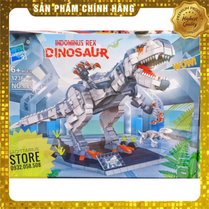 Lego Zuanma 085 Lắp Ráp Khủng Long Indominus Rex