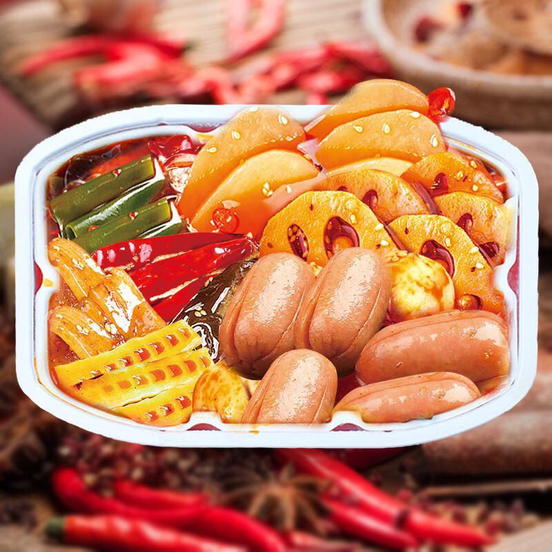 Cơm Lẩu Tự Sôi Trùng Khánh Tổng Hợp Bún Miến Mì Cay Bò Mềm Xúc Xích Bò Viên Tôm Hùm Đất Đồ Ăn Trung Quốc Giá Rẻ