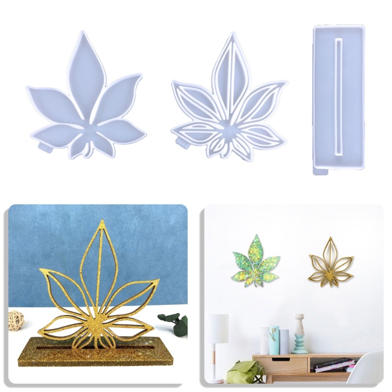 Sa Khuôn Silicone Làm Bánh Hình Chiếc Lá DIY