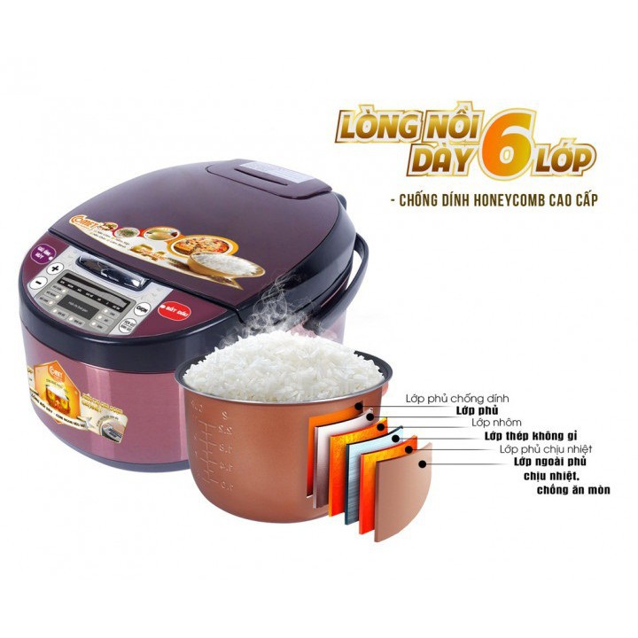 Nồi cơm điện tử nắp gài Comet CM8086N8 1.8 lít | BigBuy360 - bigbuy360.vn