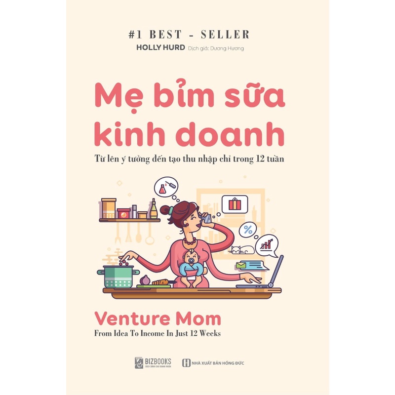 Sách - Combo Mẹ bỉm sữa kinh doanh + Hành trình kinh doanh trực tuyến 28 ngày Mcbooks