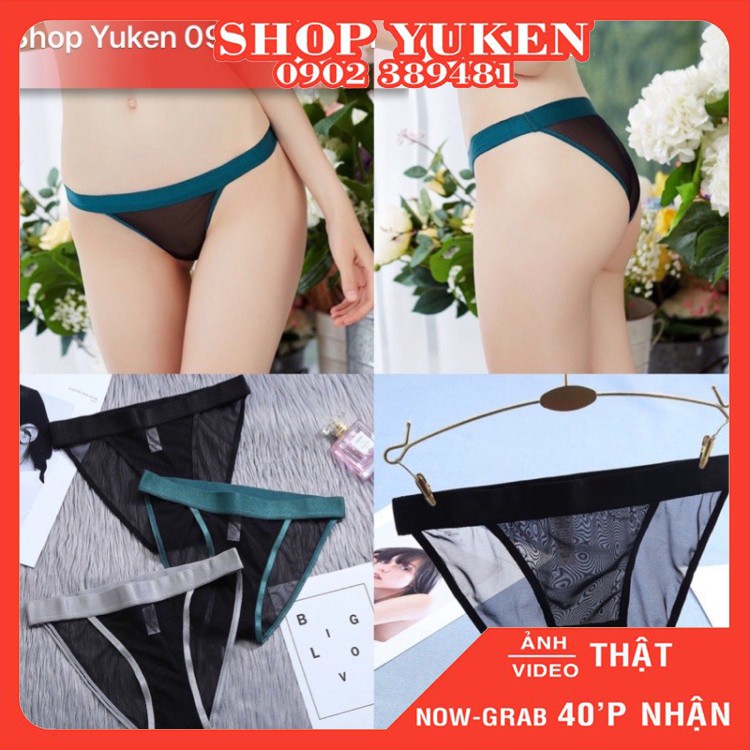 ♥️ Shop Uy Tín ♥️Quần lót nữ, Quần lót ren lưới sexy dây lưới tàng hình Q8840