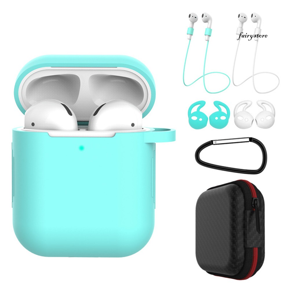 Hộp Sạc Bằng Silicone Cho Tai Nghe Bluetooth Air-pods 1 2