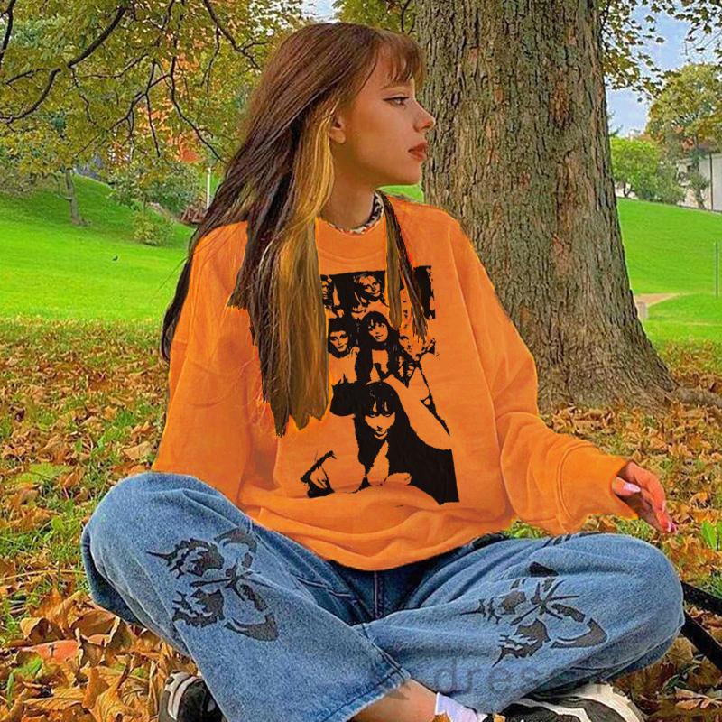 Áo Thun Tay Dài Cổ Tròn In Hình Chân Dung