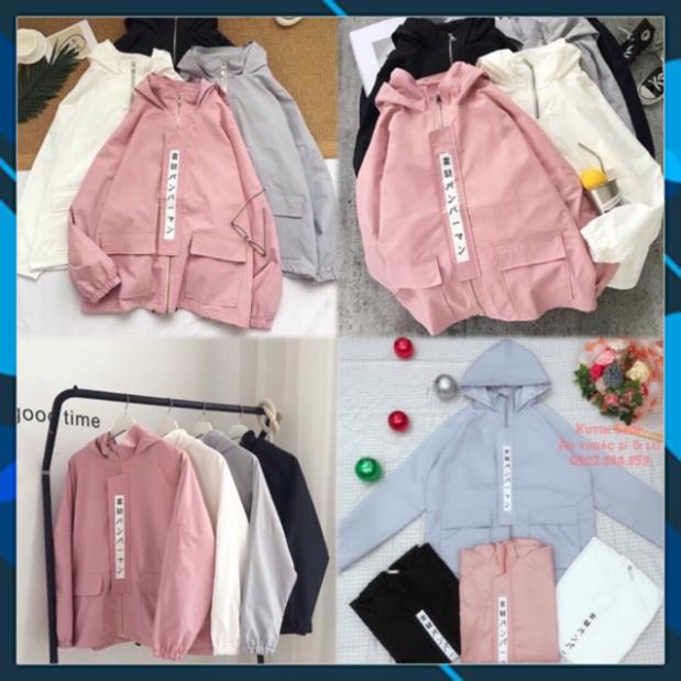 Áo khoác kaki nam nữ form rộng tà chữ nhật có ảnh thật