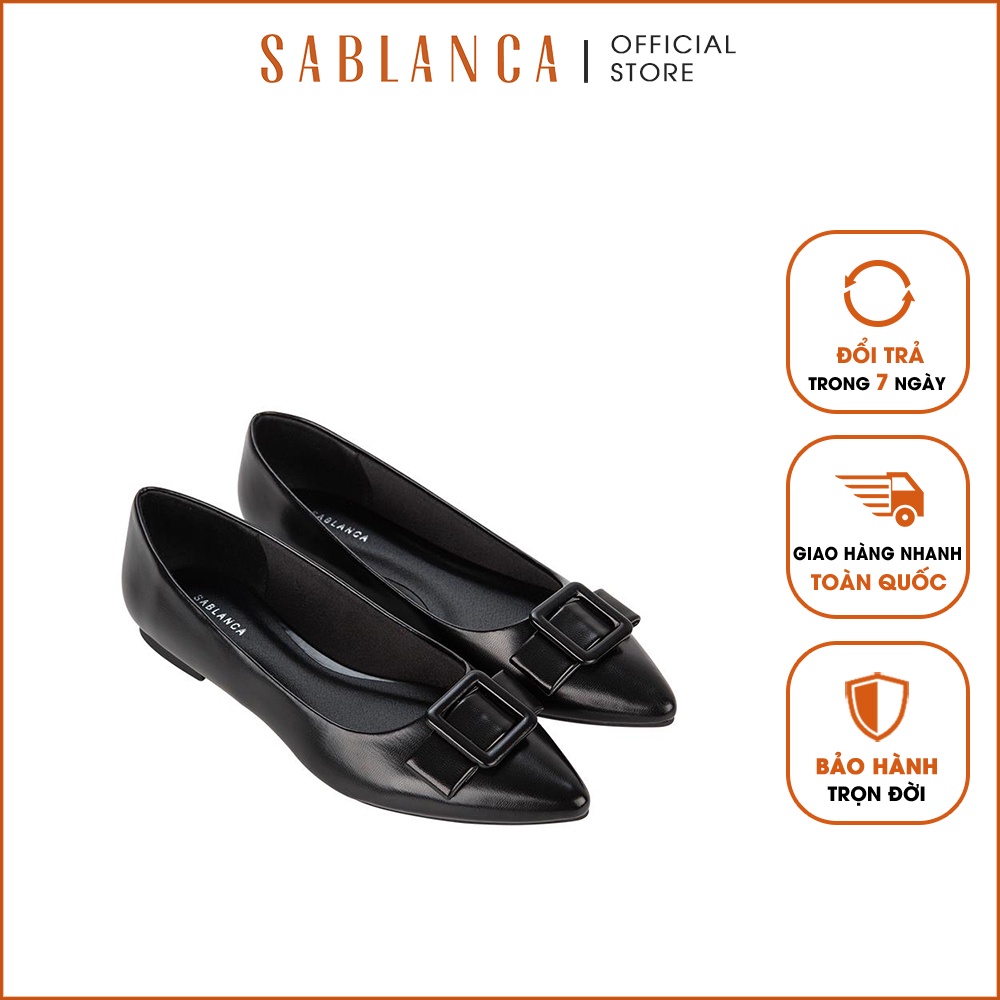Giày búp bê mũi nhọn đính nơ trang trí - Sablanca 5050BB0055
