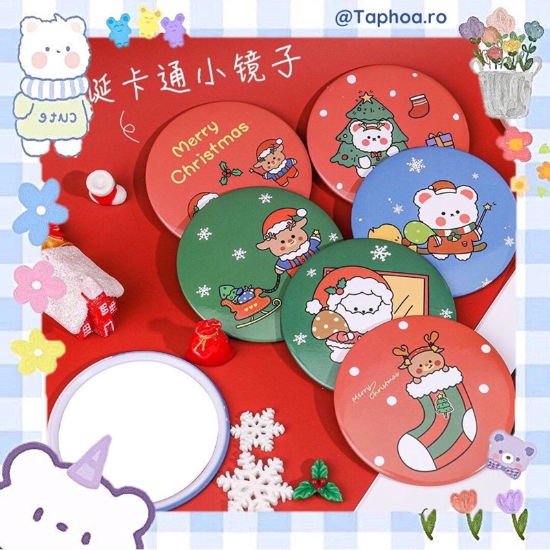 Gương trang trí giáng sinh mini 🎄🎅