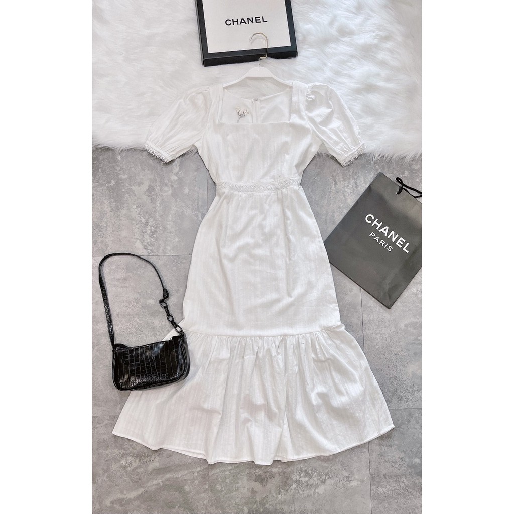 VÁY PHA REN ĐUÔI CÁ TRẮNG CHO NỮ | BigBuy360 - bigbuy360.vn