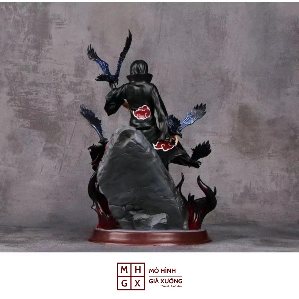 Mô hình Naruto ITACHI Akatsuki hắc hỏa dáng đứng cực ngầu . Cao 29cm , nặng 1kg . Figure naruto , mô hình giá xưởng