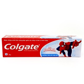 KEM ĐÁNH RĂNG TRẺ EM COLGATE SPIDER-MAN HƯƠNG TRÁI CÂY HẤP DẪN 40G