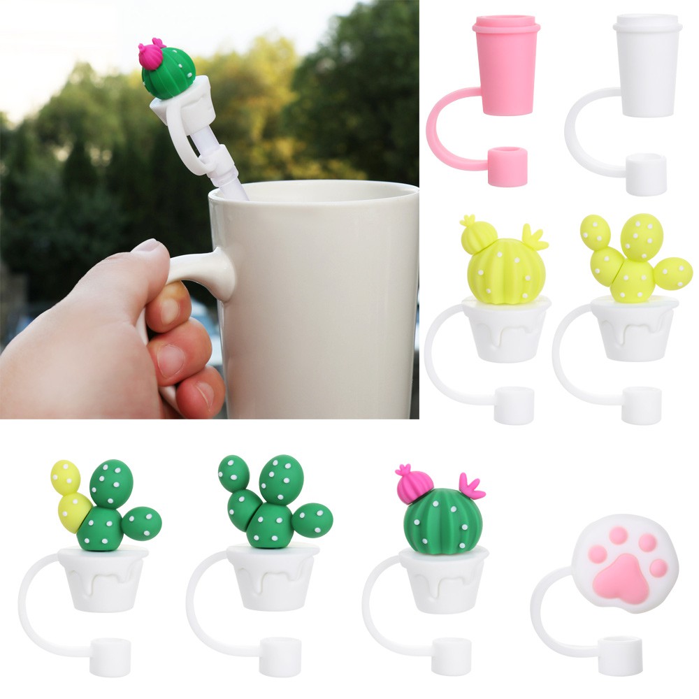 Nắp Đậy Ống Hút Chất Liệu Silicon Hoạ Tiết Hoạt Hình Dễ Thương | BigBuy360 - bigbuy360.vn