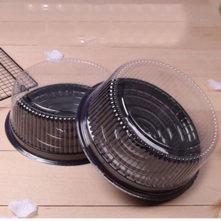Hộp đựng bánh đế đen - 20cm
