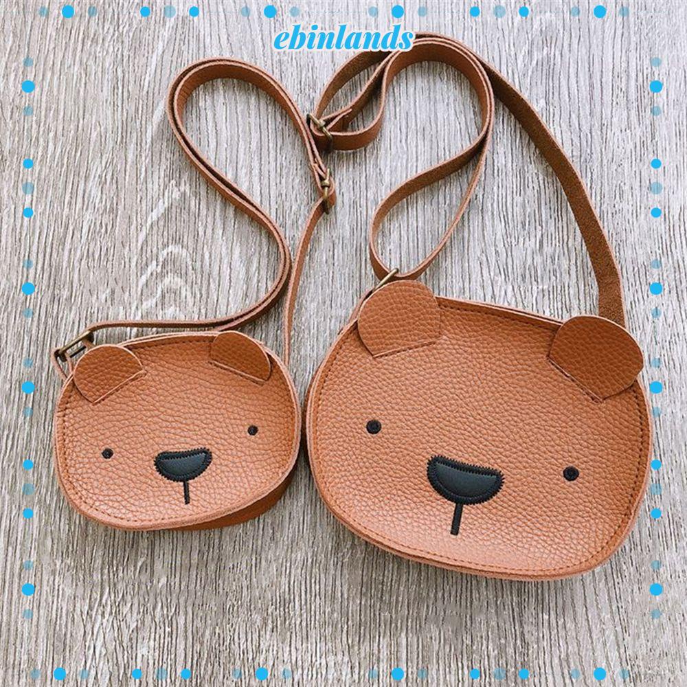 Ba Lô Da PU Hình Gấu Dễ Thương Cho Bé