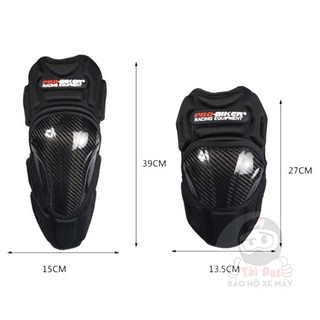 Bó gối chất liệu Carbon Pro-Biker