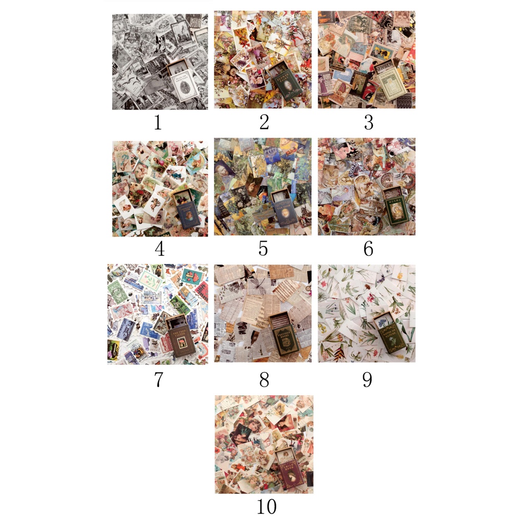 Bộ 100 tờ giấy ghi chú viết tay in hình