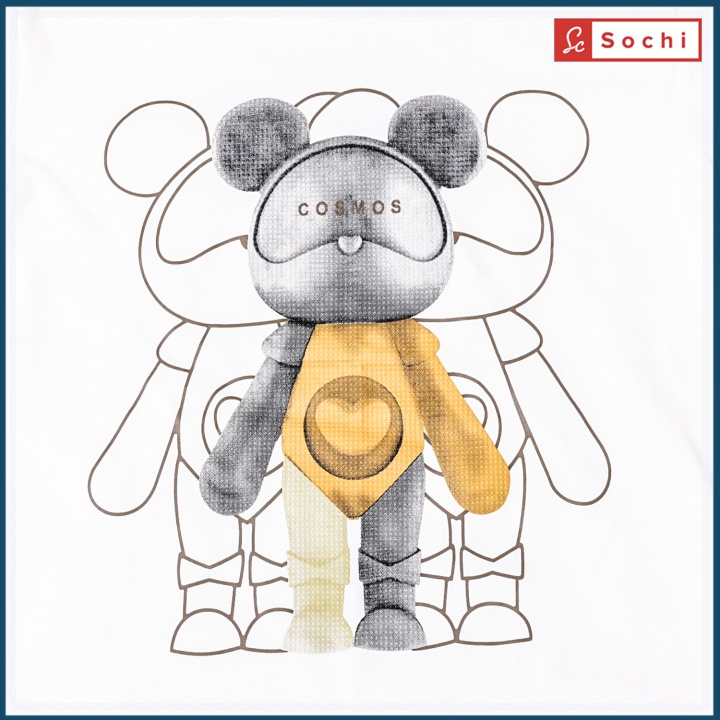 Áo sweater nam cổ tròn, áo thu đông nỉ mềm mịn ôm người in COSMOS mã S.W606