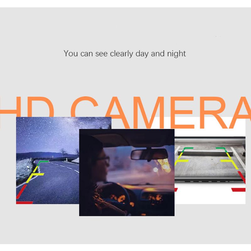 Camera lùi xe quan sát phía sau độ phân giải cao góc quay 170° hỗ trợ tầm nhìn ban đêm thuận tiện cho việc đỗ xe