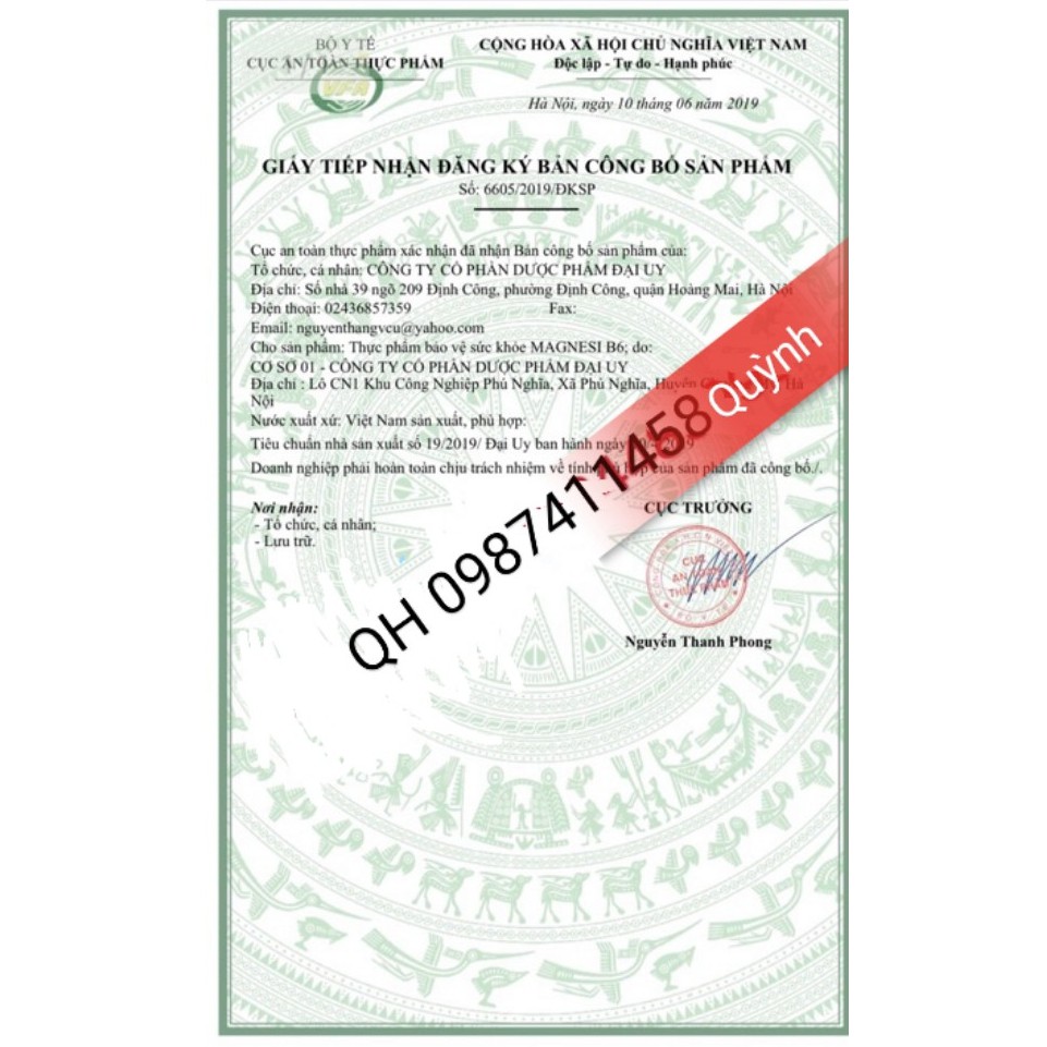 Viên uống MAGIE B6 - MAGNESI B6 Đại Uy 100 viên