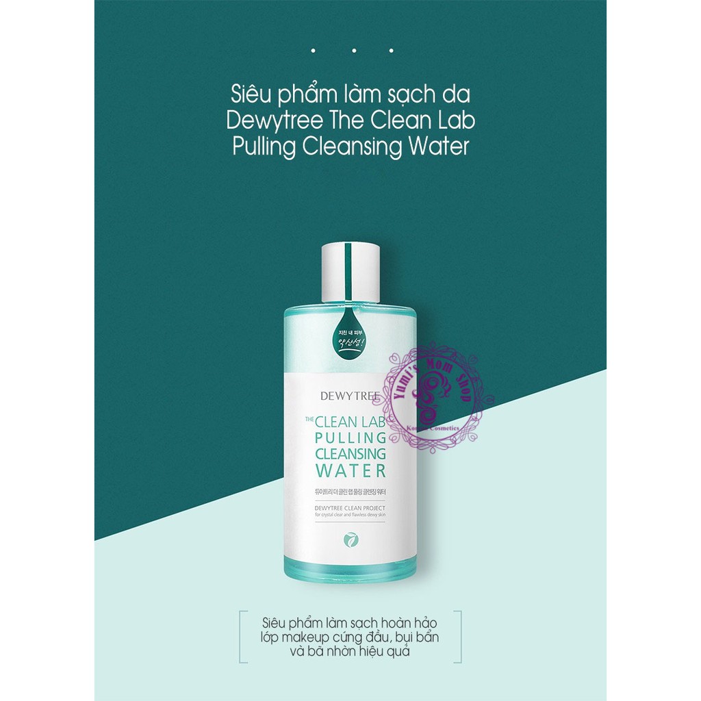 Nước tẩy trang Dewytree The Clean Lab Pulling Cleansing Water 370ml