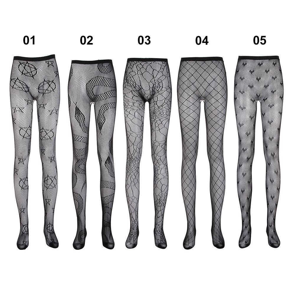 1 Quần Tất Lưới Rỗng Phong Cách Gothic Gợi Cảm Cho Nữ