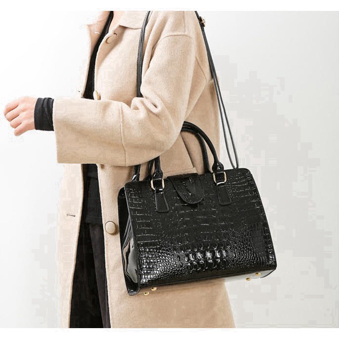 Túi xách công sở da cá sấu thời trang Âu Mỹ 2021 (combo 3 món) TX18 túi xách đeo vai - Túi xách Chip Xinh | BigBuy360 - bigbuy360.vn