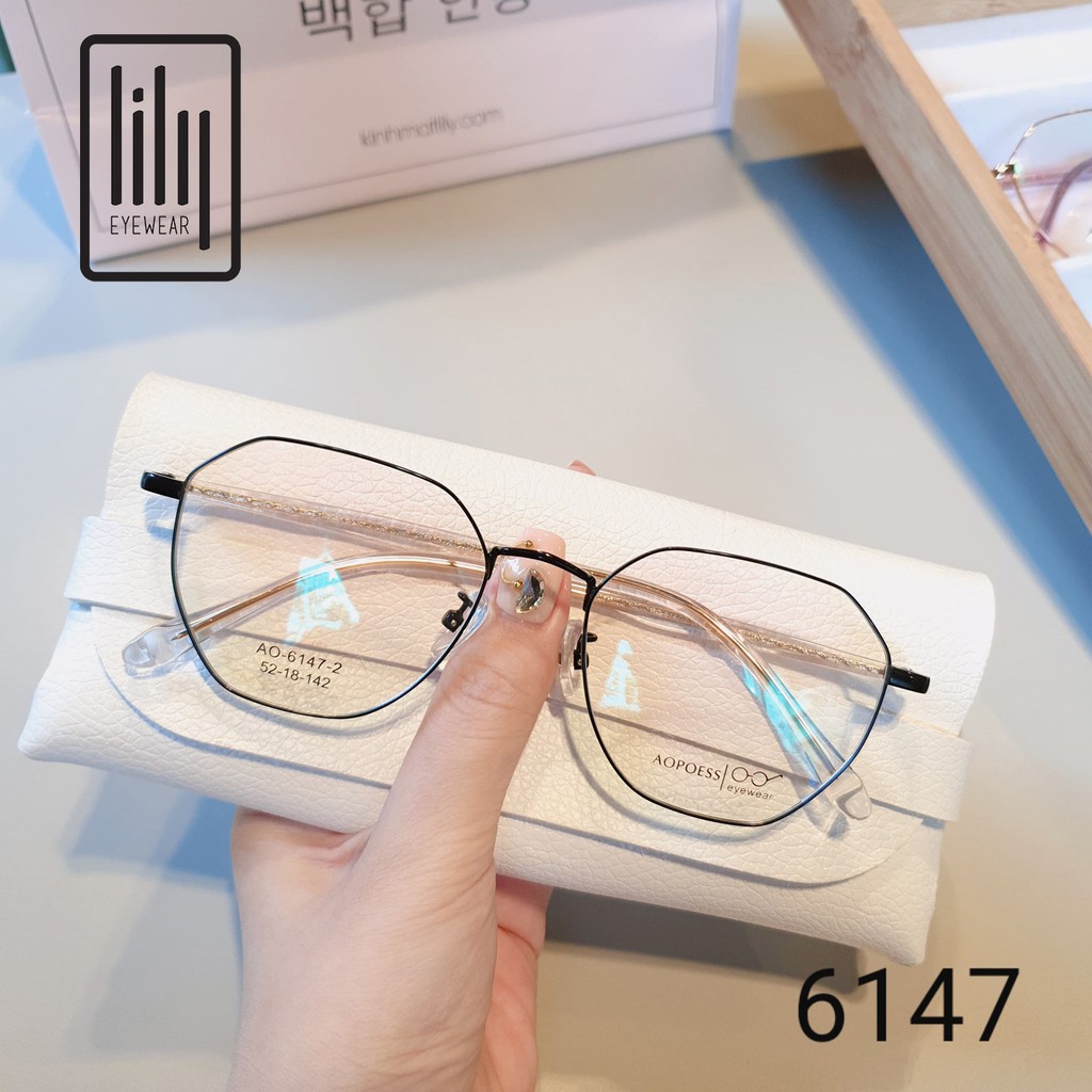 Gọng Kính Cận Kim Loại GK6147 - Gọng Kính Mắt Thời Trang