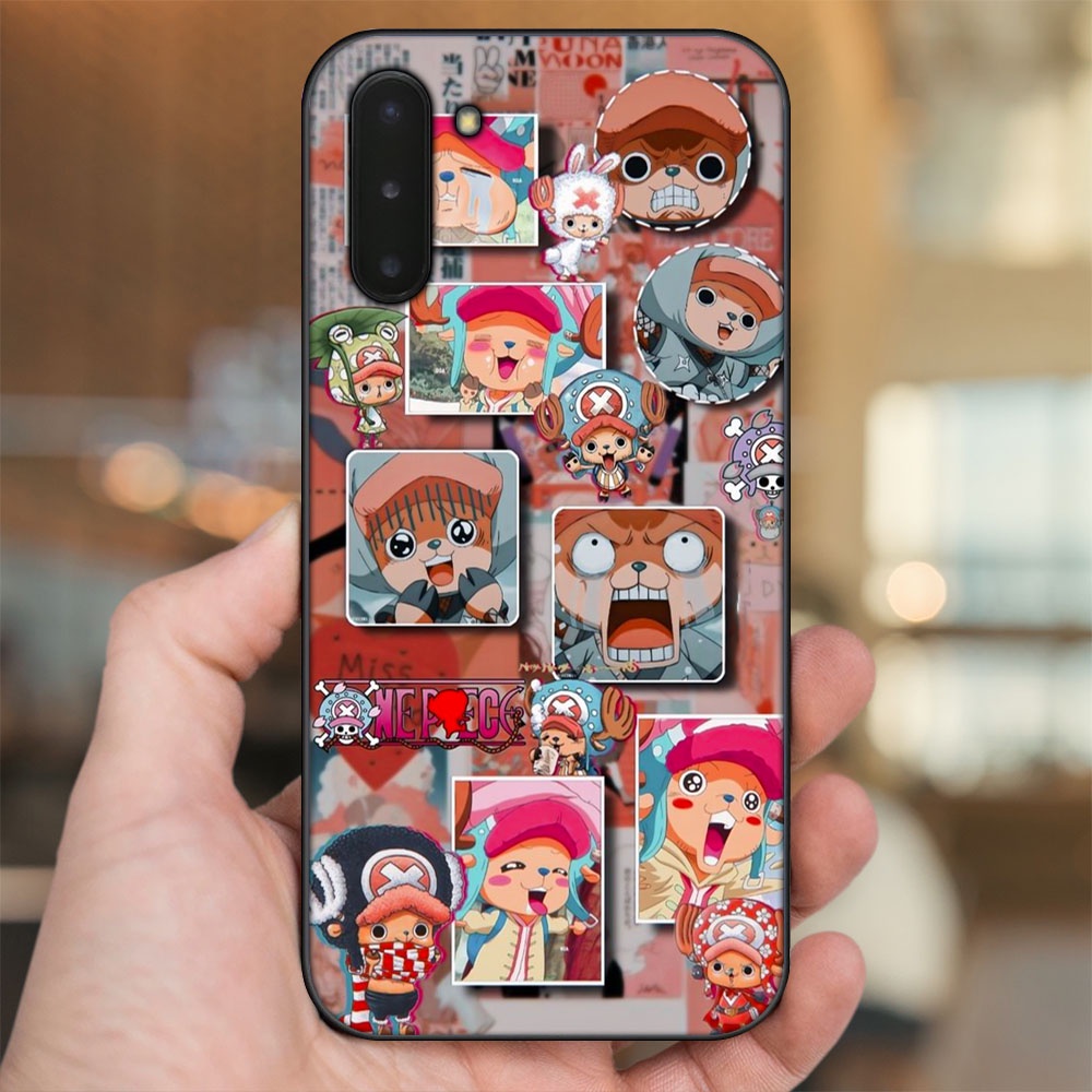 Ốp lưng Samsung Note 10 viền đen in hình Chopper One Piece Đảo Hải Tặc