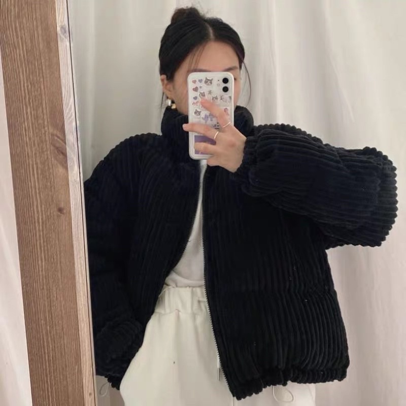 [Ảnh thật/Video]Áo phao béo Lotus nhung gân mềm đẹp Áo phao khoác ngoài hàng Quảng Châu | BigBuy360 - bigbuy360.vn