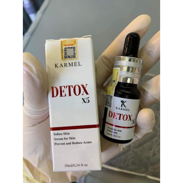 Serum Detox X5 Karmel hỗ trợ mụn