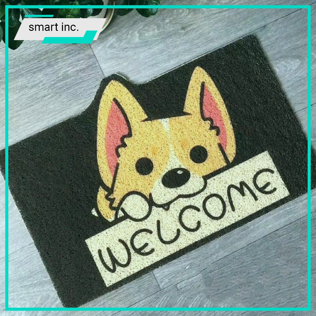 Thảm Chùi Chân Nhà Tắm Nhà Bếp Sạch Cát Bụi Bẩn Thảm Lau Lót Dậm Chân Chống Trơn Trượt Thấm Nước Hình Thú Cute