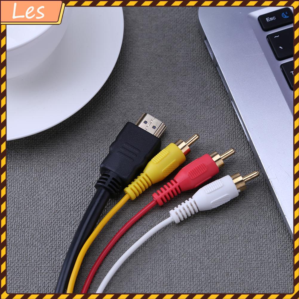 Cáp âm thanh mạ vàng chuyển đổi từ HD HDMI sang 3RCA dài 1.5M