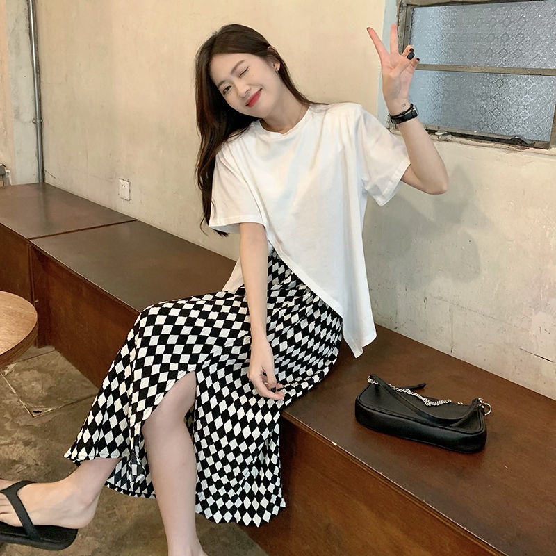 Áo Thun Tay Ngắn Plus Size Phong Cách Hàn Quốc Cho Nữ