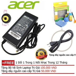 SẠC LAPTOP ACER 19V-4.74 Hàng nhập khẩu + Tặng dây nguồn dài 1.8m, bộ vệ sinh laptop