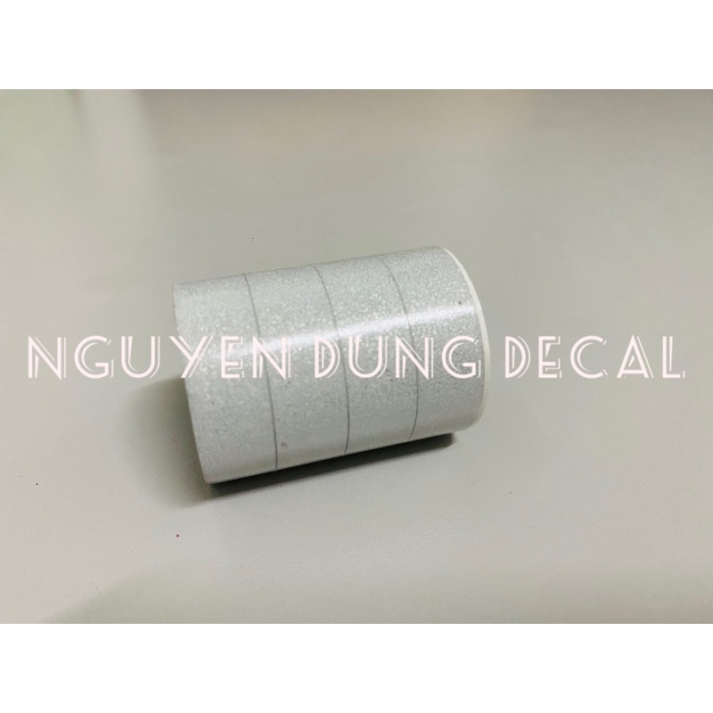 Chỉ Decal phản quang dùng cho mâm xe Oto và Moto màu trắng_Nguyễn Dũng Decal