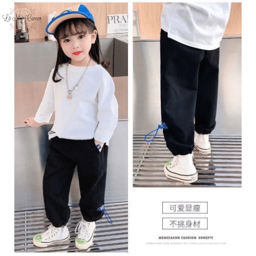 Quần nỉ da cá cho bé trai bé gái size đại 4/5/6/7/8/9/10/11/12/13/14/15 tuổi từ 14 đến 50kg dáng suông rộng bo gấu