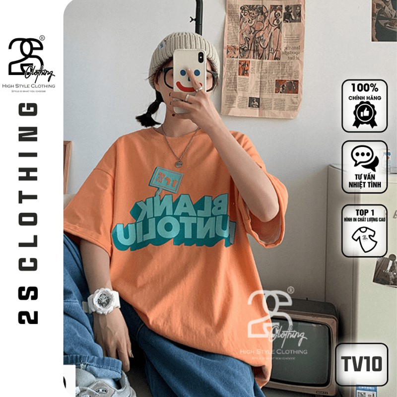 Áo Thun Tay Lỡ 2s Clothing Áo Phông Giấu Quần Unisex Nam Nữ Cotton Oversize Form Rộng Giá Rẻ In Hình Chữ Dễ Thương TV10